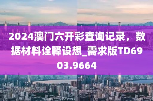 2024澳門六開彩查詢記錄，數(shù)據(jù)材料詮釋設(shè)想_需求版TD6903.9664