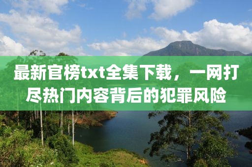 最新官榜txt全集下載，一網(wǎng)打盡熱門內(nèi)容背后的犯罪風(fēng)險