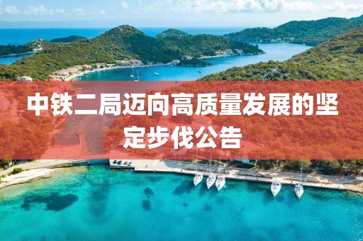 中鐵二局邁向高質(zhì)量發(fā)展的堅定步伐公告