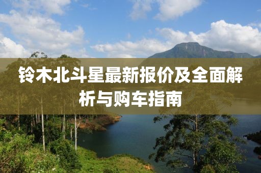 鈴木北斗星最新報價及全面解析與購車指南