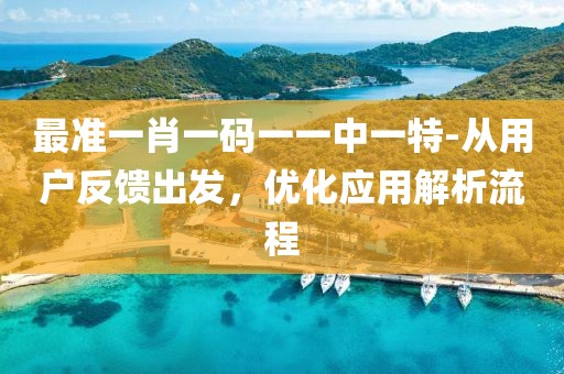 最準(zhǔn)一肖一碼一一中一特-從用戶反饋出發(fā)，優(yōu)化應(yīng)用解析流程