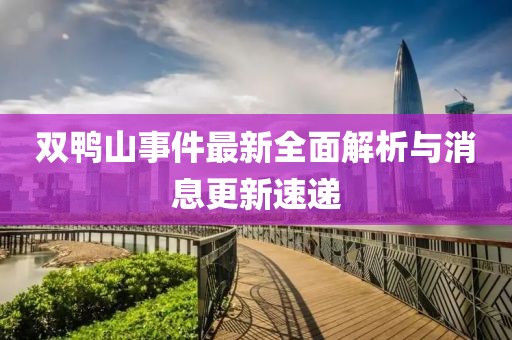 雙鴨山事件最新全面解析與消息更新速遞