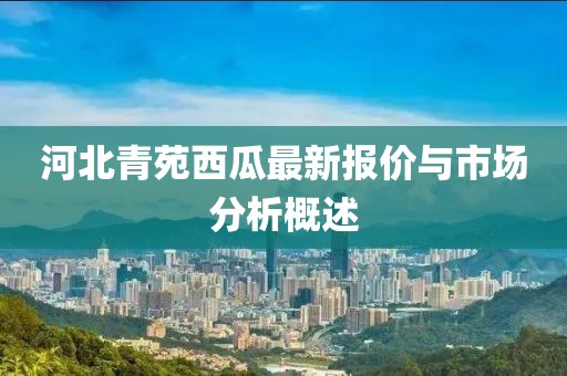 河北青苑西瓜最新報(bào)價(jià)與市場(chǎng)分析概述