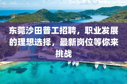 東莞沙田普工招聘，職業(yè)發(fā)展的理想選擇，最新崗位等你來挑戰(zhàn)