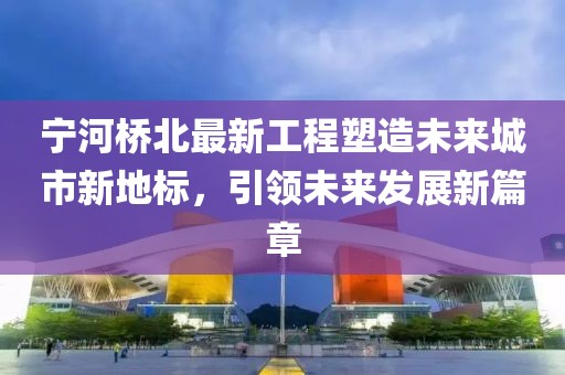 寧河橋北最新工程塑造未來城市新地標，引領(lǐng)未來發(fā)展新篇章