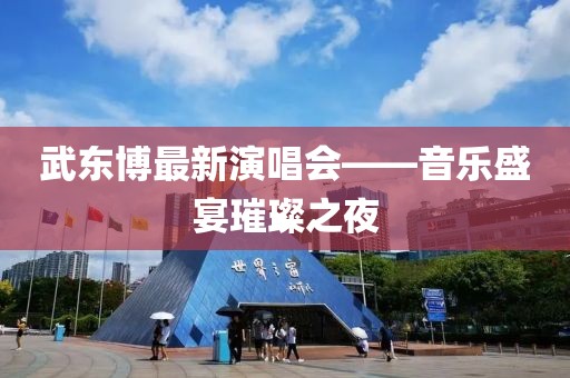 武東博最新演唱會——音樂盛宴璀璨之夜