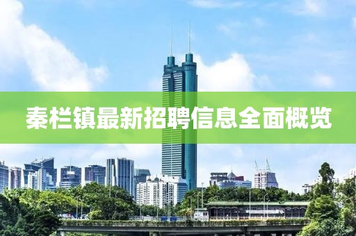 秦欄鎮(zhèn)最新招聘信息全面概覽