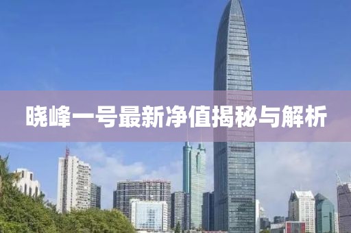 曉峰一號(hào)最新凈值揭秘與解析