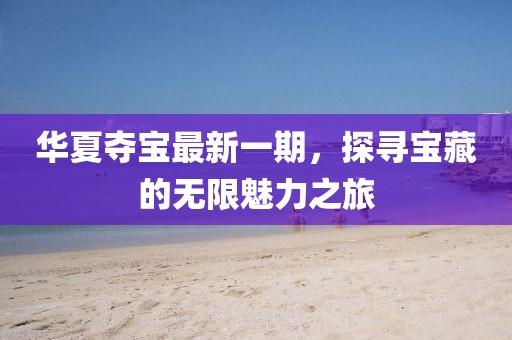 華夏奪寶最新一期，探尋寶藏的無限魅力之旅