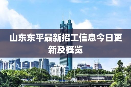 山東東平最新招工信息今日更新及概覽