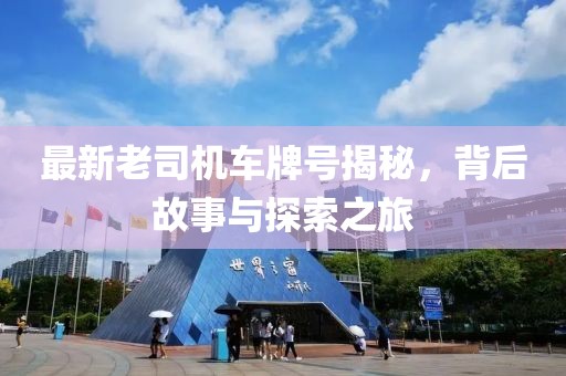 最新老司機(jī)車(chē)牌號(hào)揭秘，背后故事與探索之旅