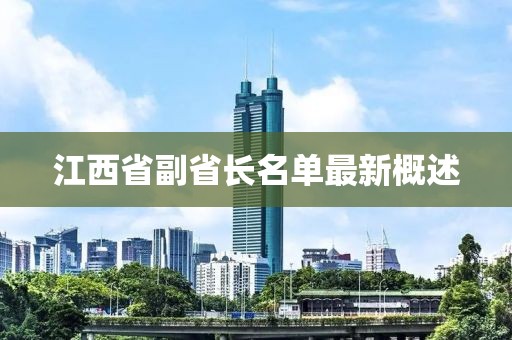 江西省副省長名單最新概述
