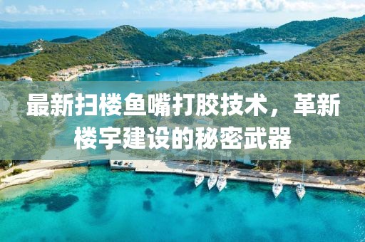 最新掃樓魚嘴打膠技術，革新樓宇建設的秘密武器