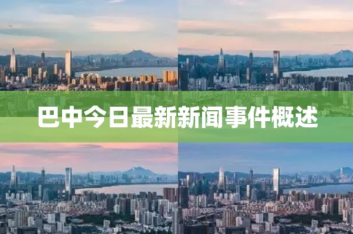 巴中今日最新新聞事件概述
