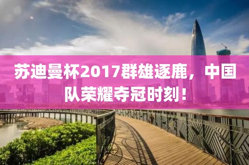蘇迪曼杯2017群雄逐鹿，中國隊榮耀奪冠時刻！