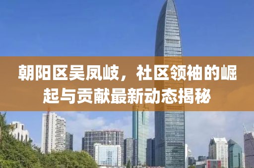 朝陽區(qū)吳鳳岐，社區(qū)領(lǐng)袖的崛起與貢獻(xiàn)最新動(dòng)態(tài)揭秘
