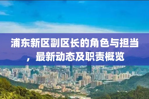 浦東新區(qū)副區(qū)長的角色與擔(dān)當(dāng)，最新動態(tài)及職責(zé)概覽