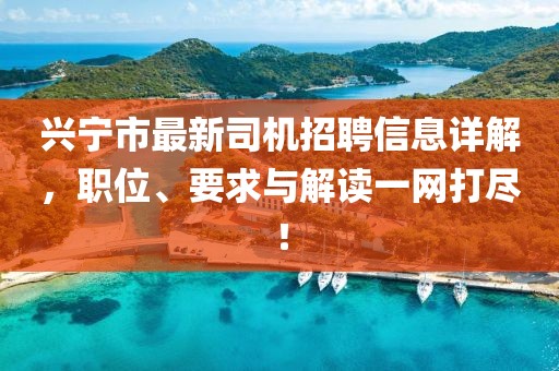 興寧市最新司機(jī)招聘信息詳解，職位、要求與解讀一網(wǎng)打盡！
