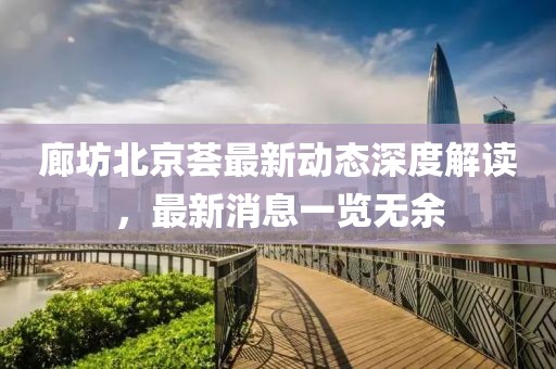 廊坊北京薈最新動態(tài)深度解讀，最新消息一覽無余