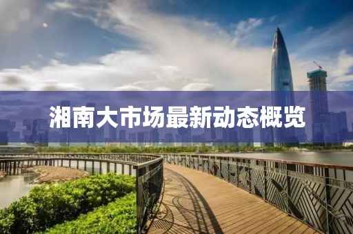 湘南大市場最新動態(tài)概覽
