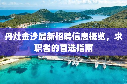 丹灶金沙最新招聘信息概覽，求職者的首選指南