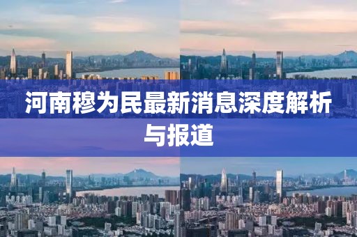 河南穆為民最新消息深度解析與報道