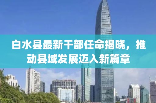 白水縣最新干部任命揭曉，推動(dòng)縣域發(fā)展邁入新篇章
