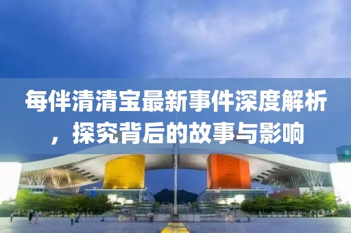 每伴清清寶最新事件深度解析，探究背后的故事與影響