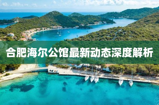 合肥海爾公館最新動態(tài)深度解析