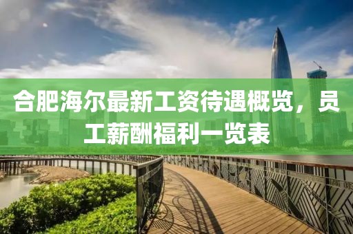 合肥海爾最新工資待遇概覽，員工薪酬福利一覽表