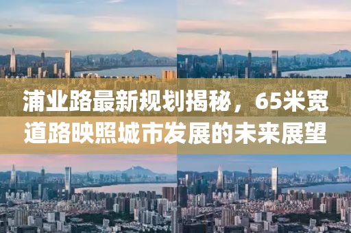 浦業(yè)路最新規(guī)劃揭秘，65米寬道路映照城市發(fā)展的未來(lái)展望