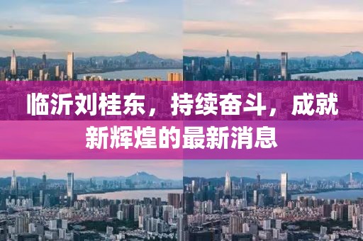 臨沂劉桂東，持續(xù)奮斗，成就新輝煌的最新消息