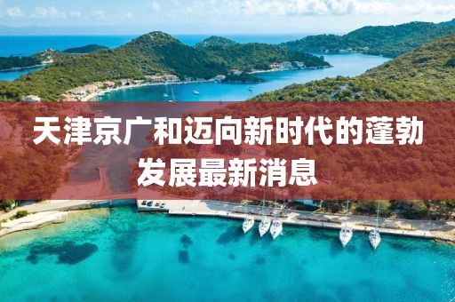 天津京廣和邁向新時代的蓬勃發(fā)展最新消息