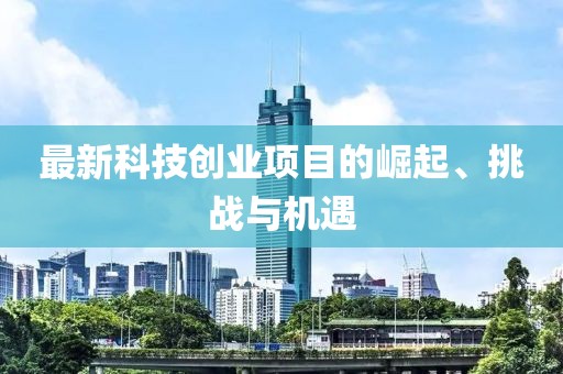 最新科技創(chuàng)業(yè)項(xiàng)目的崛起、挑戰(zhàn)與機(jī)遇