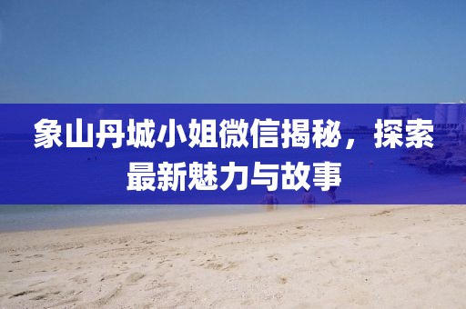 象山丹城小姐微信揭秘，探索最新魅力與故事