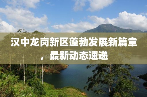 漢中龍崗新區(qū)蓬勃發(fā)展新篇章，最新動態(tài)速遞